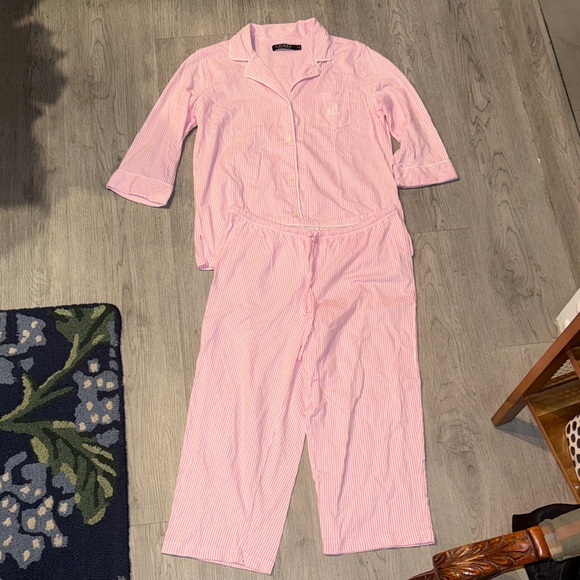 Ralph Lauren Pink Striped Button-Up Shirt - Picture 2 of 7